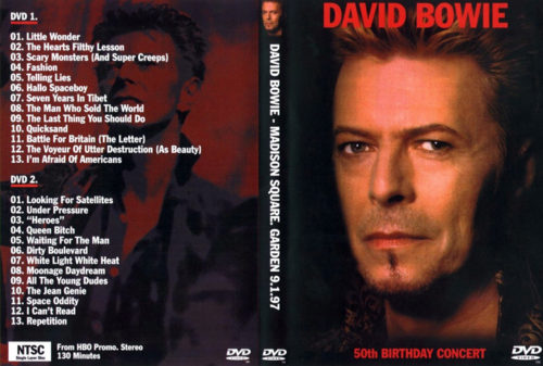David Bowie 50th. Birthday Cconcert, Madison Square Garden N.Y. 09/01/1997 (2 Dvds)