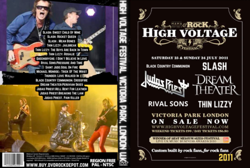 High Voltage Festival Victoria Park, London U.K 07/24/2011 DVD