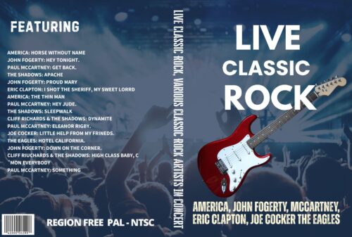 Live Classic Rock, Various Classic Rock Artists In Concert DVD