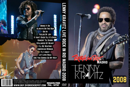 LENNY KRAVITZ Live Rock In Rio Madrid, Spain 07/06/2008 DVD | DVD Rock ...