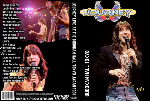 Journey Live At The Budokan Hall Tokyo Japan 07/31/1981 DVD