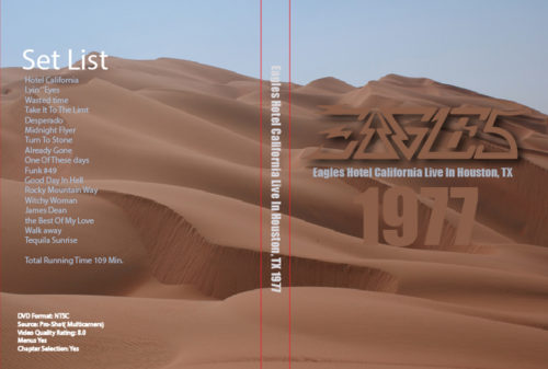 Eagles Hotel California Tour Live In Houston, TX 1976 DVD