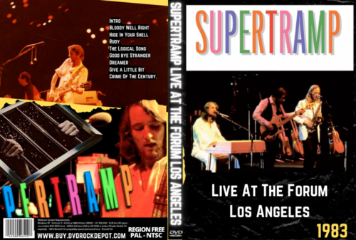Supertramp Live At The Forum Los Angeles C.A 09/23/1983 DVD