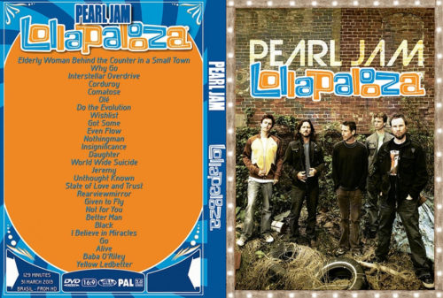 Pearl Jam Lollapalooza Festival Brazil 03/31/ 2013 DVD