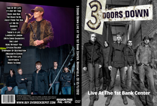 3 Doors Down Live At The 1st Bank Center, Broomfield, CO 12/11/2012 DVD