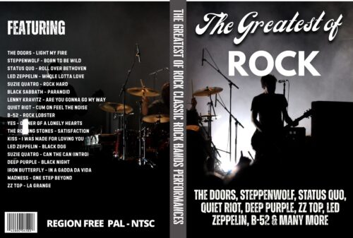 The Greatest Of Rock, Various Classic Rock Bands Performances DVD