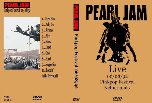 Pearl Jam Live At The Pink Pop Festival 06/08/1992 DVD