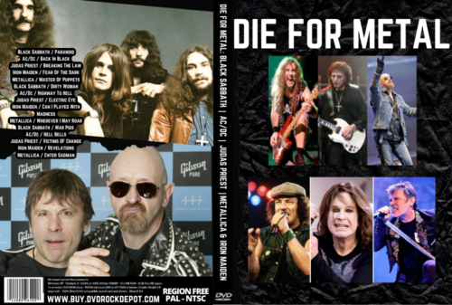 DIE FOR METAL: BLACK SABBATH | AC/DC | JUDAS PRIEST |METALLICA & IRON MAIDEN Live Performances DVD