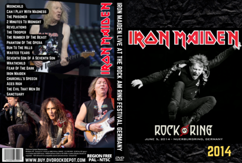 Iron Maiden Live At The Rock Am Ring Festival Germany 06/05/2014 DVD