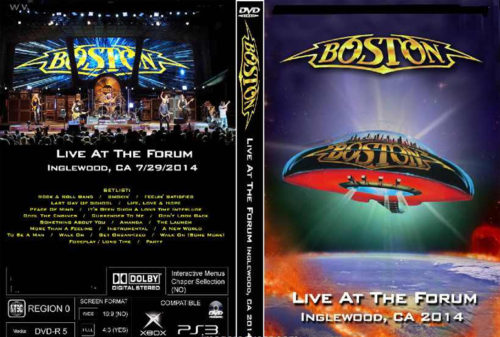 BOSTON Live At The Forum Inglewood CA 07/29/2014 DVD | DVD Rock Depot