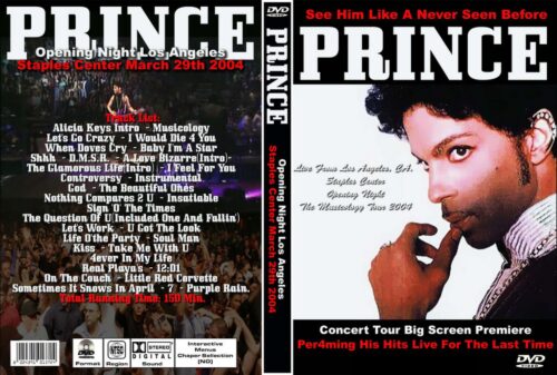 PRINCE Live At The Staples Center, Los Angeles Ca. 2004 DVD