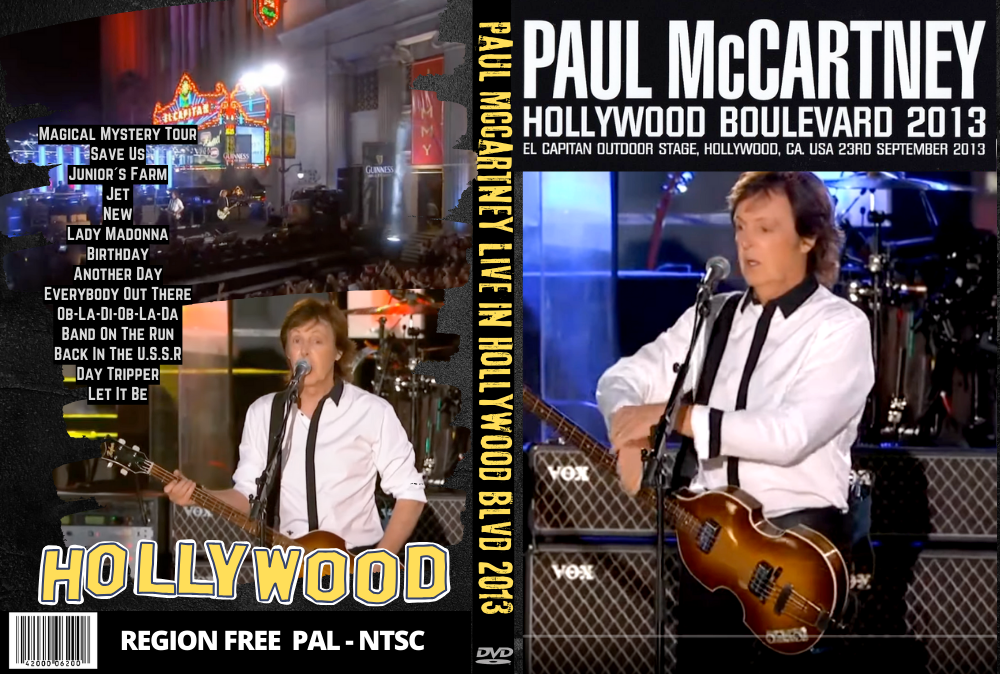Paul Mccartney Live In Hollywood Blvd CA, 09/23/2013 DVD