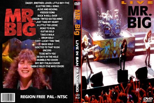 MR. BIG Live At The Warfield, San Francisco, CA. 03/28/1992 DVD