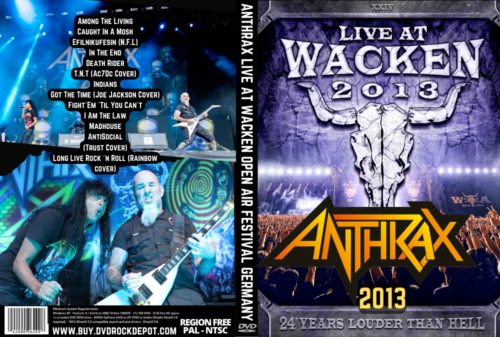 Anthrax Live At Wacken Open Air Festival Germany 2013 DVD