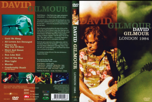David  Gilmour Live At The Hammersmith Odeon London U.K. 1984 DVD