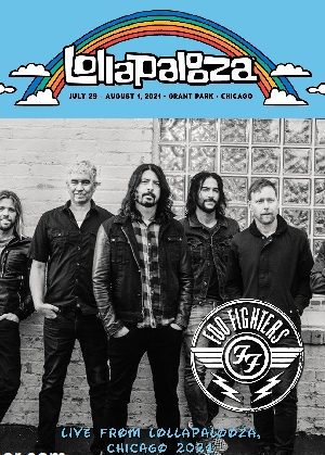 Foo Fighters Live At Lollapalooza Festival Chicago IL. 2021 DVD
