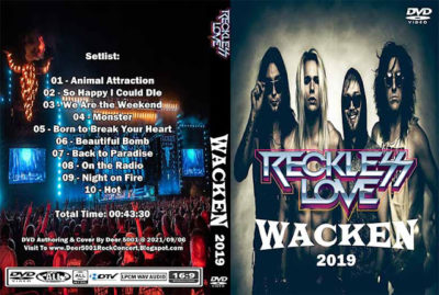 Reckless Love Live At Wacken Open Air Festival Germany 2019 DVD
