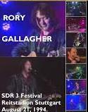 Rory Gallagher Live SDR 3 Festival, Reitstadion, Stuttgart, Germany 1994 DVD