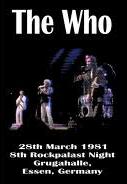 The Who Live At The Rockpalast, Germany 1981 DVD