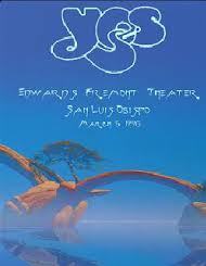 Yes Live At The Fremont Theatre, San Luis Obispo, CA 03/06/1996 DVD