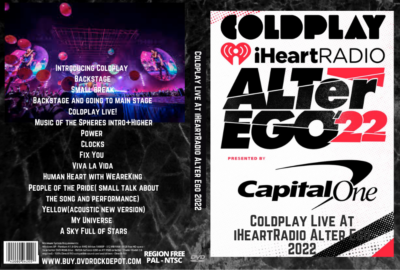 Coldplay Live At iHeartRadio Alter Ego 2022 DVD