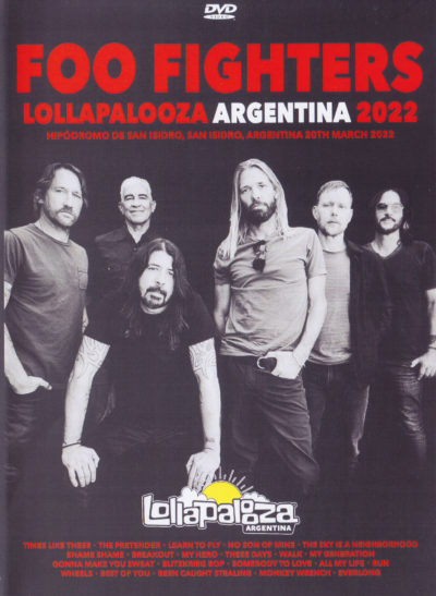 Foo Fighters Live At Lollapalooza Argentina 03-20-2022 DVD