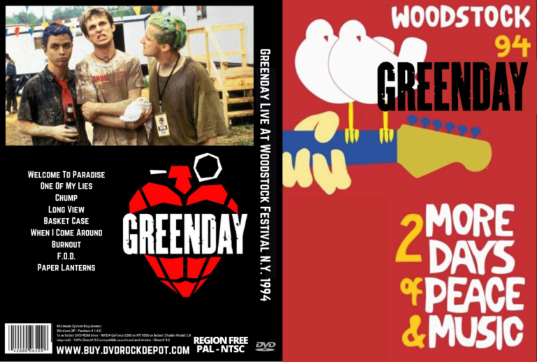 Greenday Live At Woodstock Festival N.Y. 1994 DVD