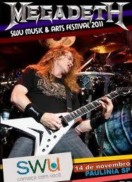 Megadeth Live At SWU festival, Sao Paulo, Brazil, 11/14/2011 DVD