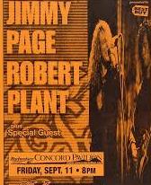 Jimmy Page & Robert Plant  Live At The Concord Pavillion, Concord CA 09-11-1998 DVD