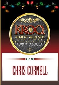 Chris Cornell KROQ Almost Acoustic Christmas The Forum Inglewood CA 2015 DVD