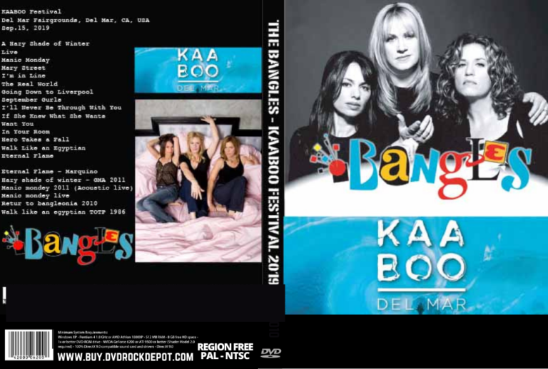 The Bangles Live At Kaaboo Festival Del Mar CA. DVD