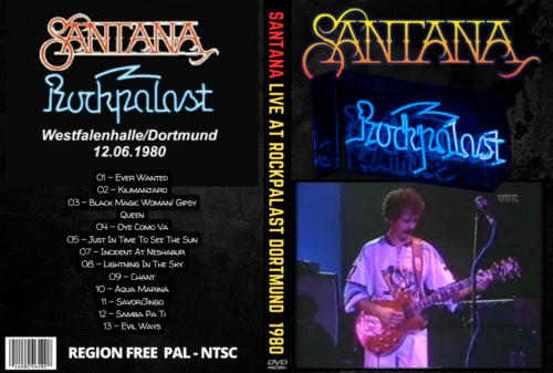 Santana Live At Rockpalast Dortmund Germany 1980 DVD
