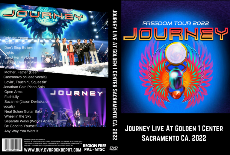 Journey Live At Golden 1 Center Sacramento CA. 2022 DVD