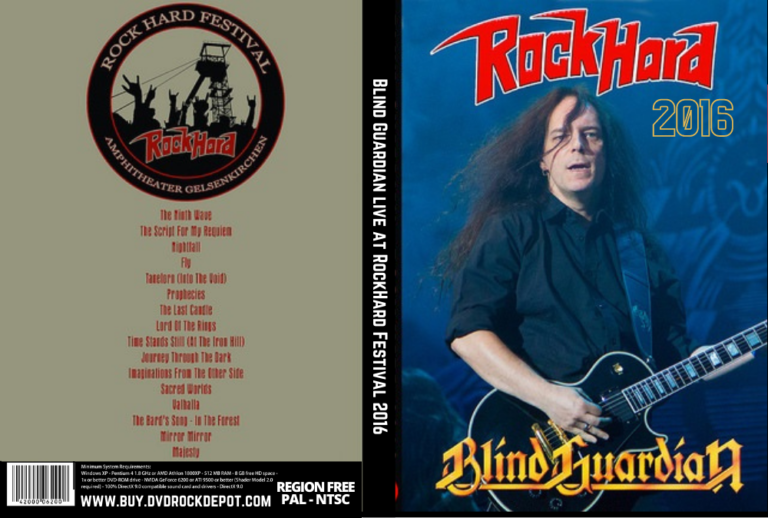 Blind Guardian live at RockHard Festival 2016 DVD