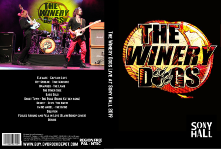 The Winery Dogs Live at Sony Hall 2019 DVD