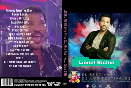 LIONEL RICHIE Live Viña Del Mar Festival Chile 2016 DVD