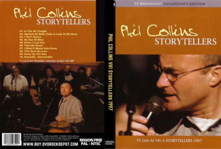 PHIL COLLINS VH1 Storytellers 1997 DVD