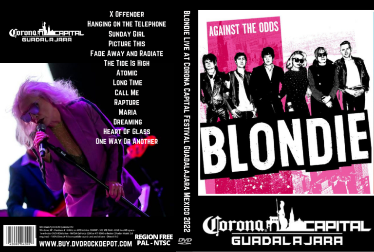 Blondie Live at Corona Capital Festival Guadalajara Mexico 2022 DVD