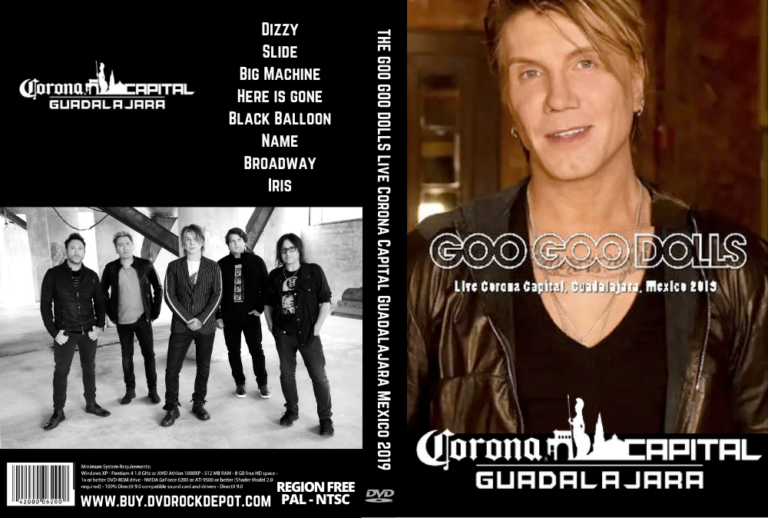 THE GOO GOO DOLLS Live Corona Capital Guadalajara Mexico 2019 DVD