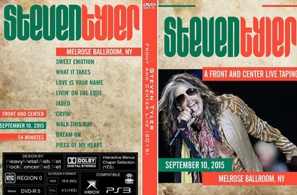 Steven Tyler Front And Center Live Melrose Ballroom N.Y. 2015 DVD