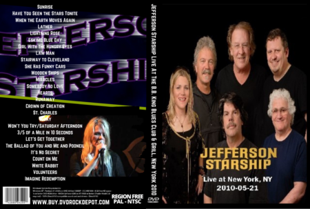 Jefferson Starship Live At The B.B. King Blues Club & Grill, New York 05-21-2010 DVD