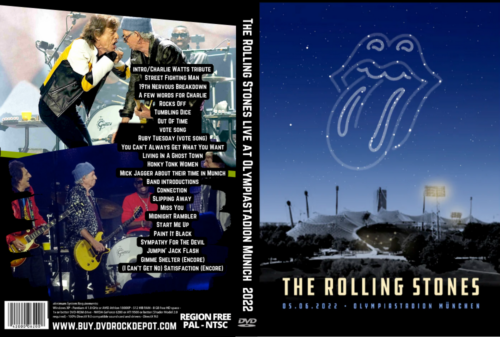 The Rolling Stones live at Olympiastadion Munich 5 June 2022 DVD
