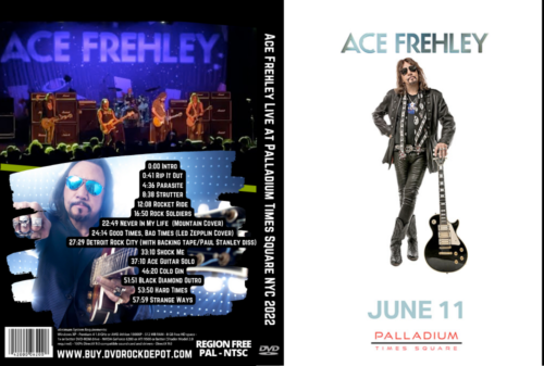 Ace Frehley Live at Palladium Times Square NYC 2022 DVD