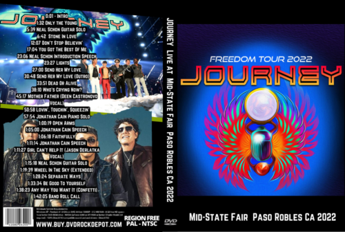 JOURNEY Live at Mid-State Fair Paso Robles Ca 2022 DVD