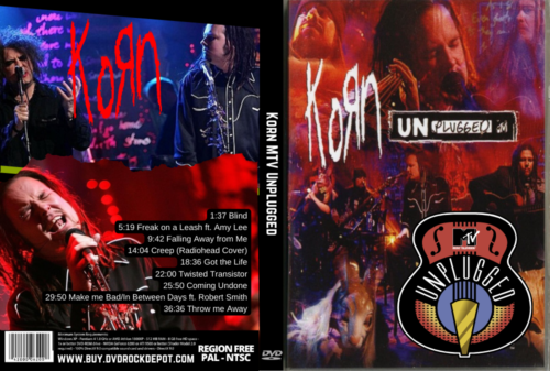 Korn MTV Unplugged DVD | DVD Rock Depot | Only Rare DVDs