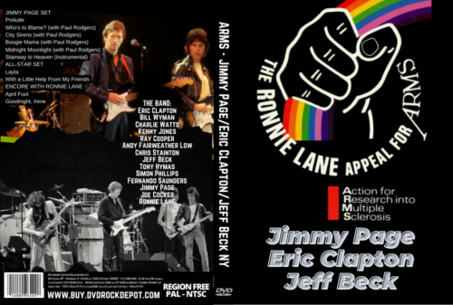 ARMS Concert - Jimmy Page  Eric Clapton  Jeff Beck New York 1983 DVD