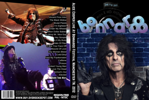 Alice Cooper Live At Bonnaroo Festival Manchester TN. 2012 DVD