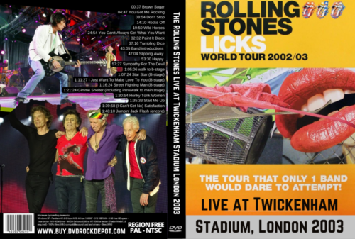 The Rolling Stones Live at Twickenham Stadium London 2003 DVD
