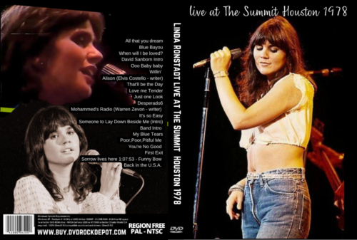 Linda Ronstadt Live At The Summit Houston 1978 DVD | DVD Rock