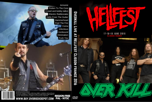 Overkill Live at Hellfest Clisson France 2016 DVD